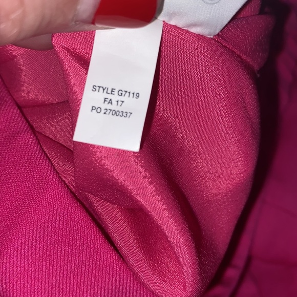 NWT Jcrew fuchsia ruffle wool/poly blend skirt with elastic waistband size 6 💃 - Picture 10 of 12